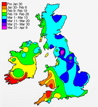 R. temporaria spawning dates