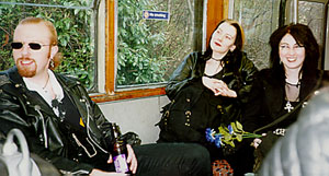 [Obviously the girls arn't talking girly talk....otherwise I'd have been interested]